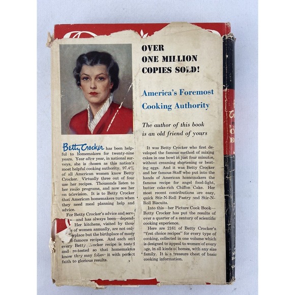 Betty Crocker’s Picture Coobook 1st Edition 5th Printing Dust Jacket 1950 Vtg HC - Picture 2 of 12